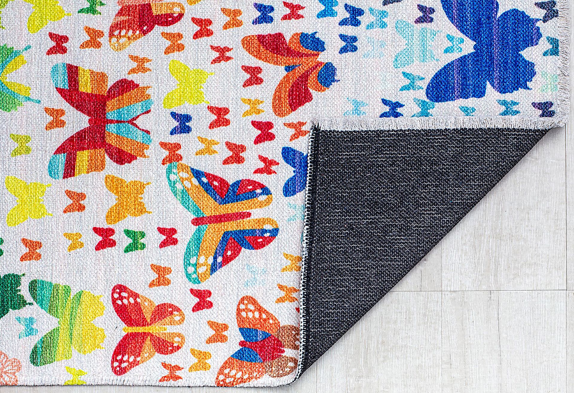 Kids Emgena White/Multi 5'3 x 7' Rug - Image 3