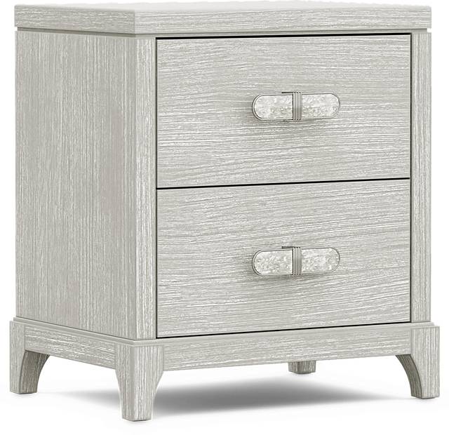 Kids Emilie Rose Wirebrush Gray Nightstand - Thumbnail - Image 2