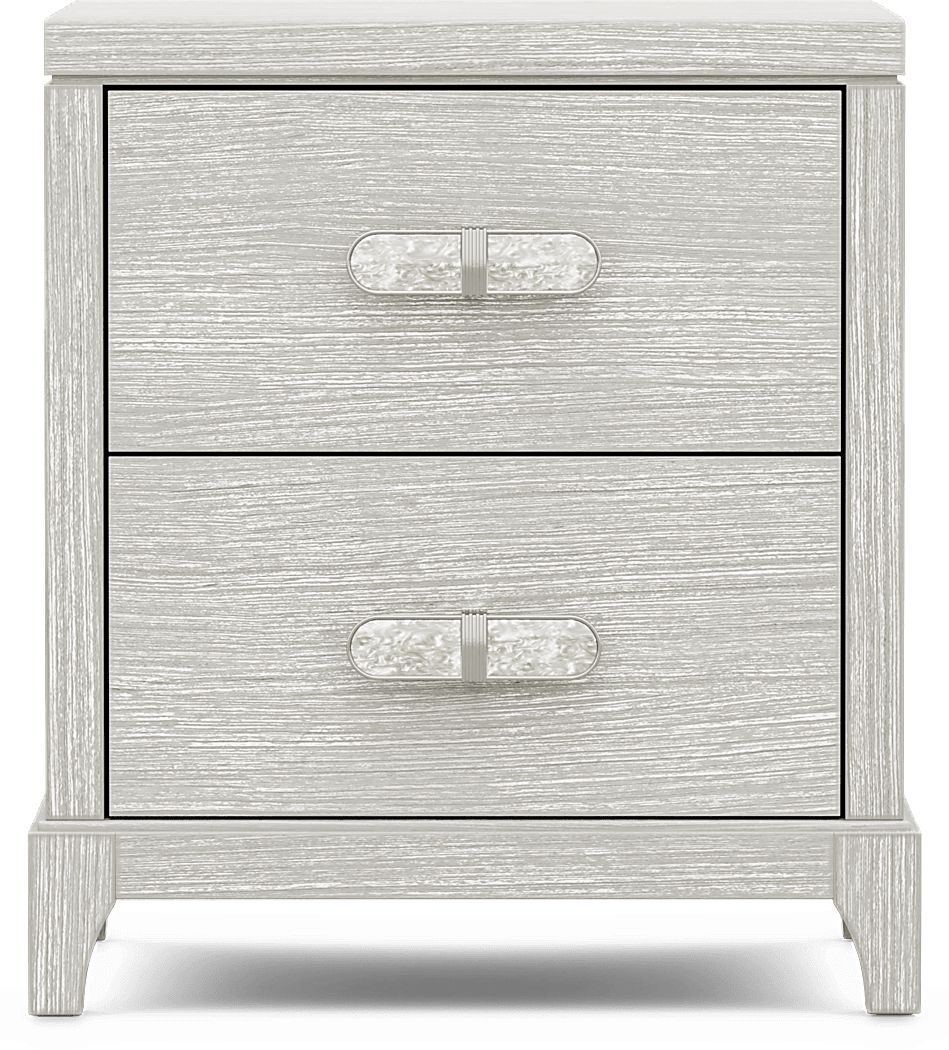 Kids Emilie Rose Wirebrush Gray Nightstand