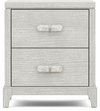 Kids Emilie Rose Wirebrush Gray Nightstand