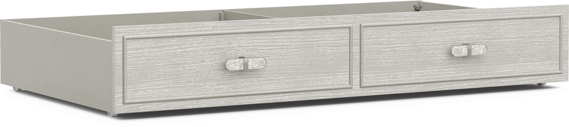 Kids Emilie Rose Wirebrush Gray Twin Storage Trundle - Image 1