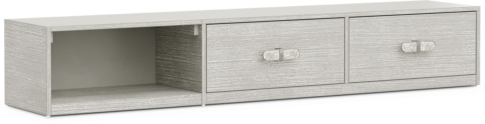 Kids Emilie Rose Wirebrush Gray Underbed Storage Drawers - Image 1