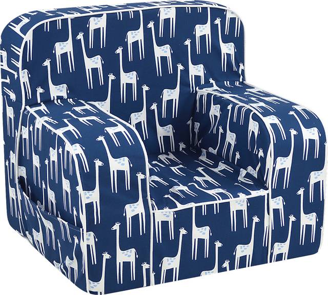 Emric Navy Toddler Chair with Storage Pockets - Thumbnail - Image 1