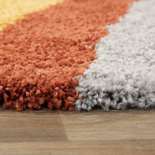 Kids End Of The Rainbow White 5'3 x 7' Rug - Thumbnail - Image 5