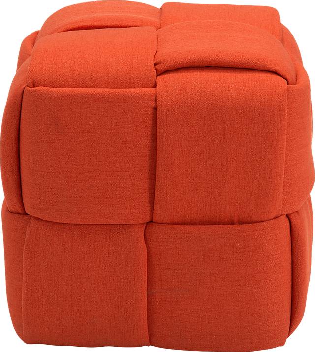 Kids Esher Orange Ottoman - Thumbnail - Image 2