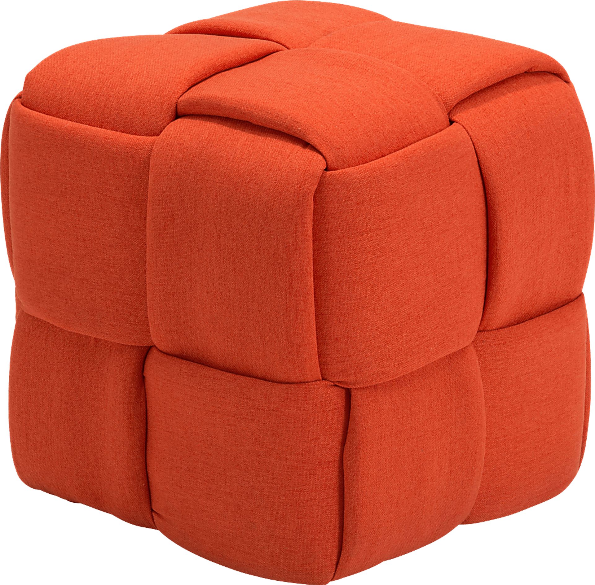 Kids Esher Orange Ottoman - Image 1