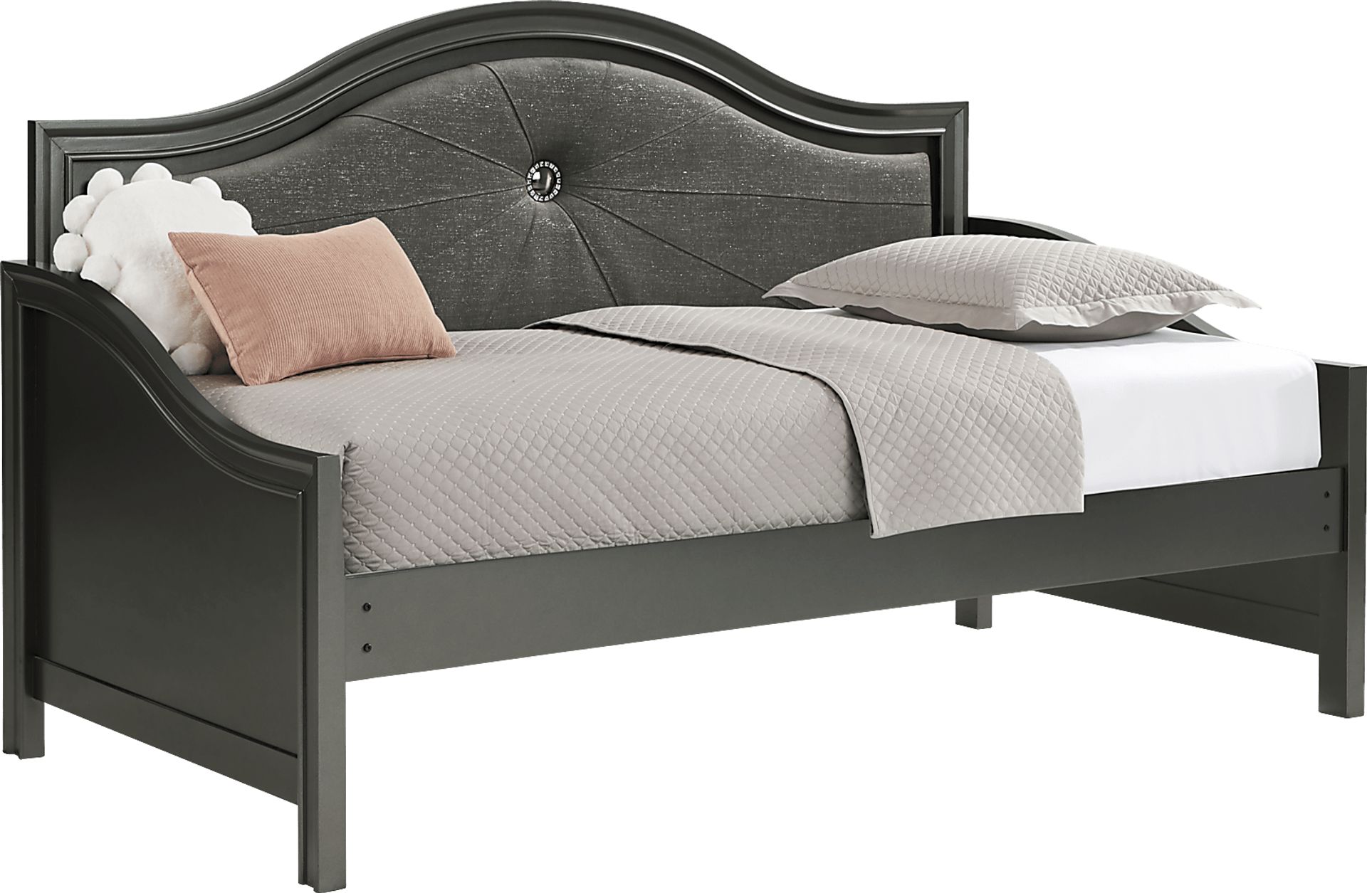 Kids Evangeline Charcoal Twin Daybed - Image 3