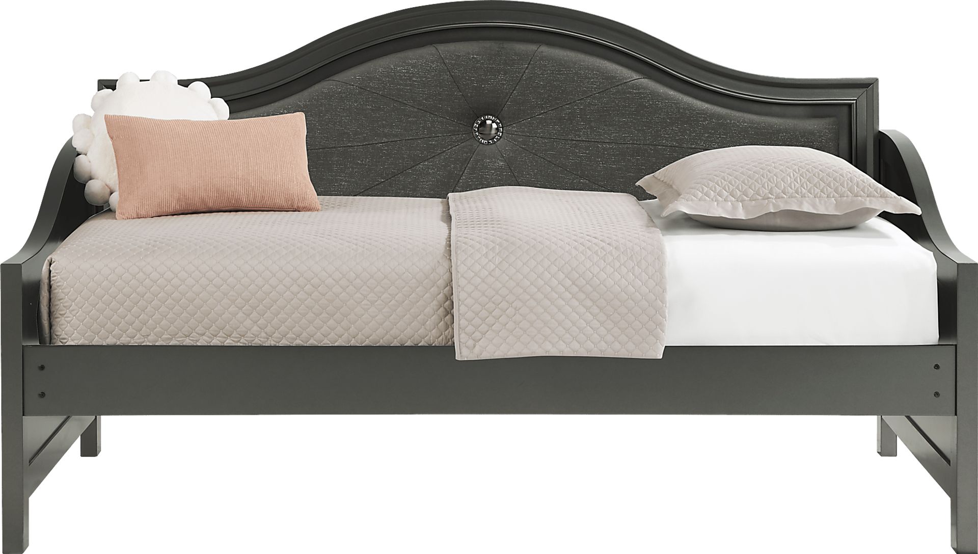 Kids Evangeline Charcoal Twin Daybed - Image 4