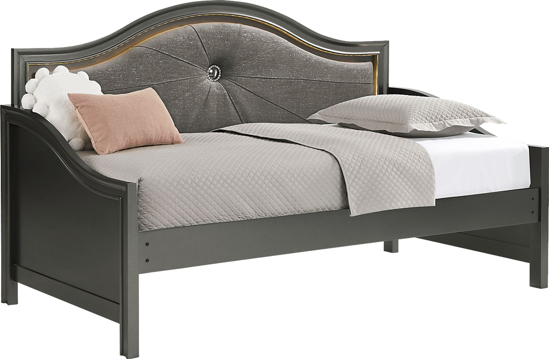 Kids Evangeline Charcoal Twin Daybed - Image 1