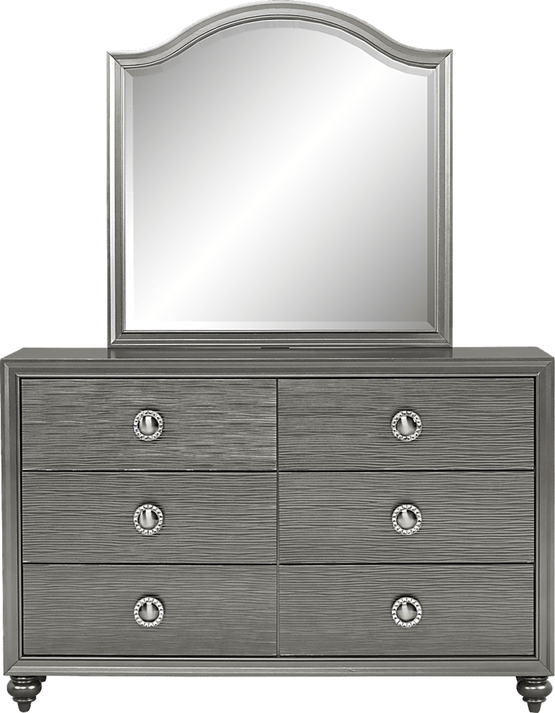 Kids Evangeline Charcoal Dresser & Mirror Set - Image 1