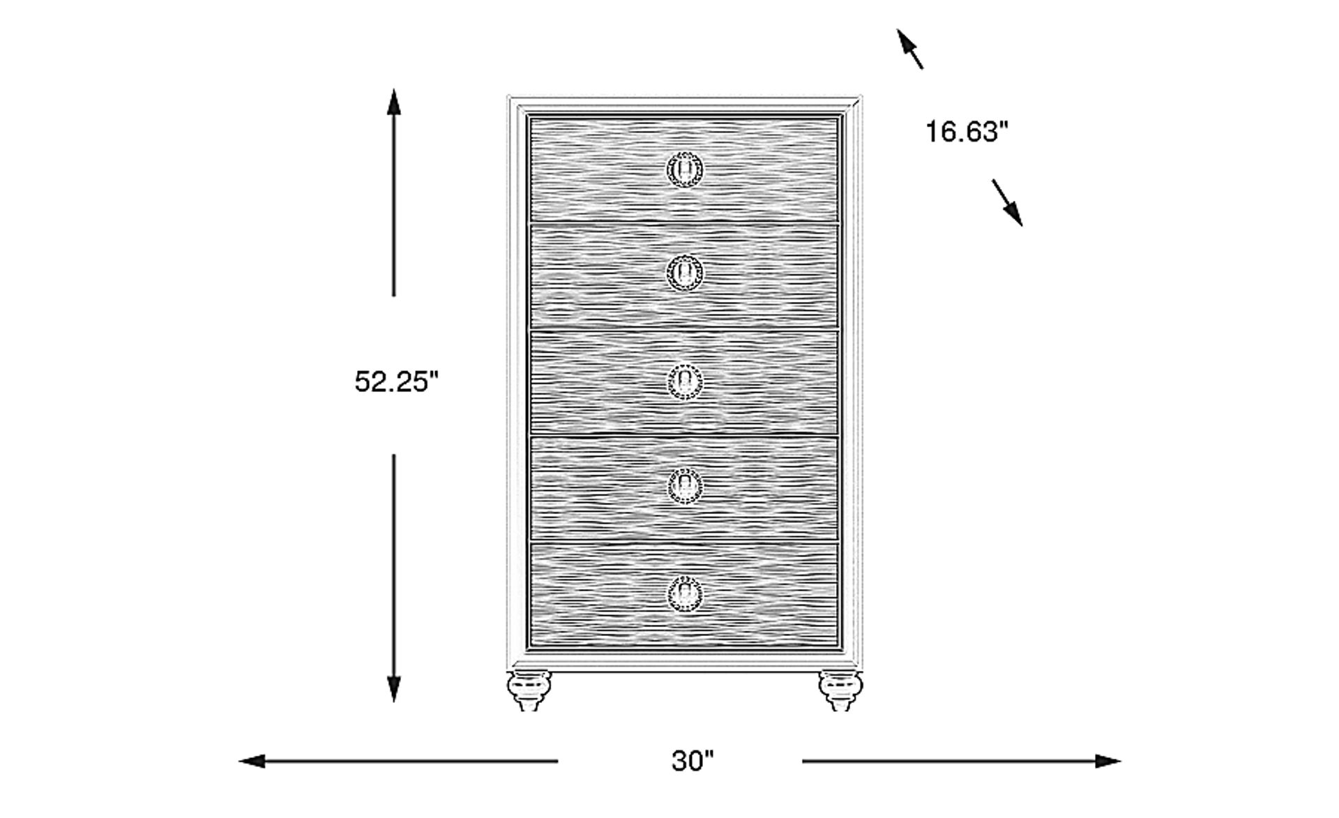 Dimension Image. Please refer to the Dimension Tab on this page for dimension details.