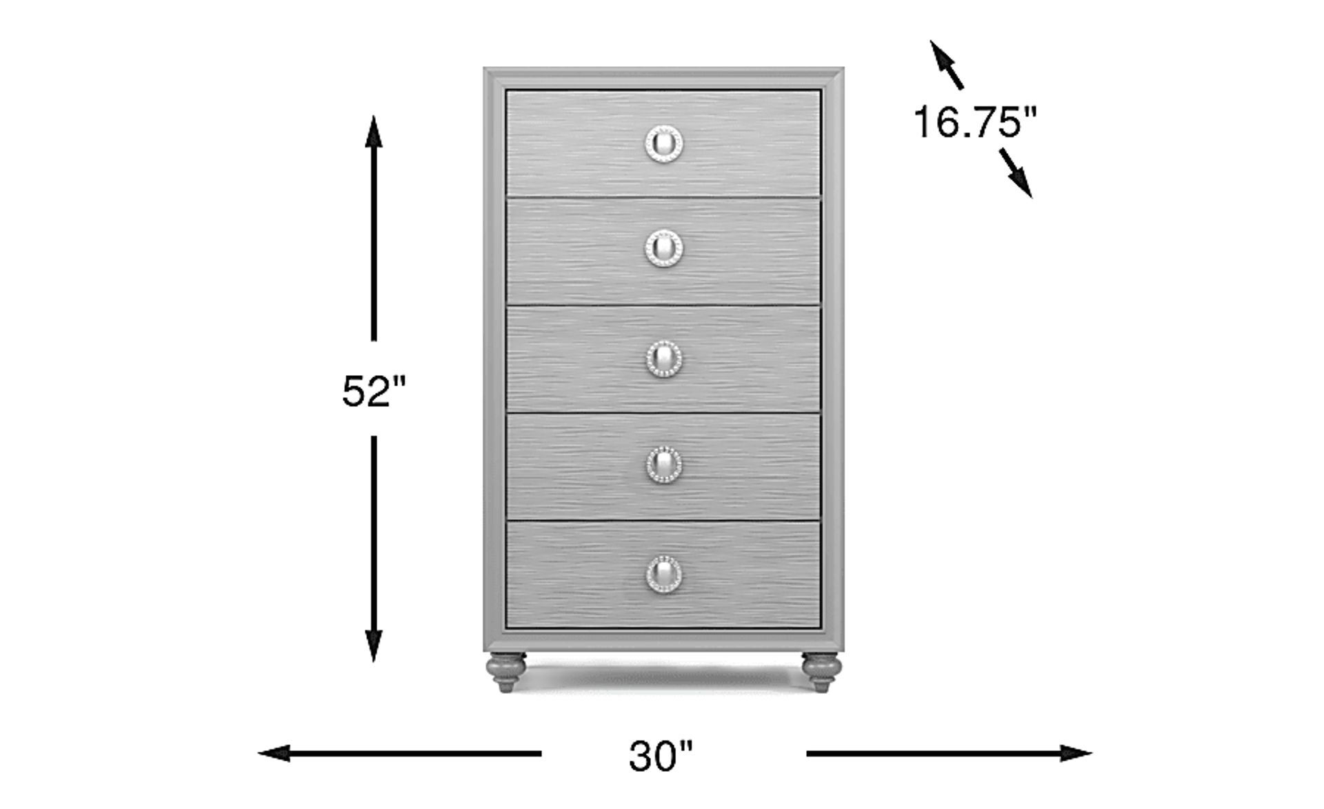 Dimension Image. Please refer to the Dimension Tab on this page for dimension details.