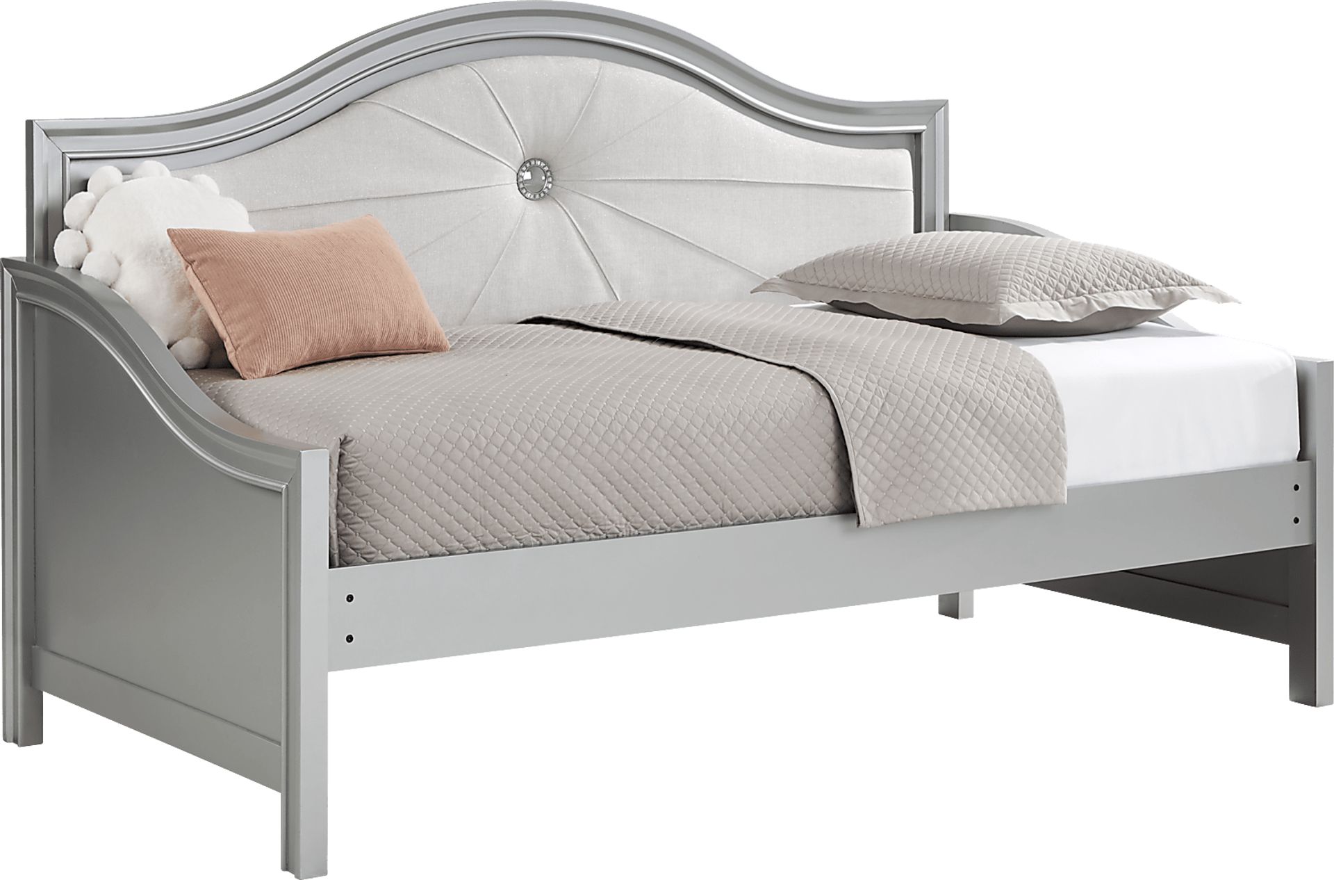 Kids Evangeline Silver 5 Pc Twin Daybed Bedroom - Image 4