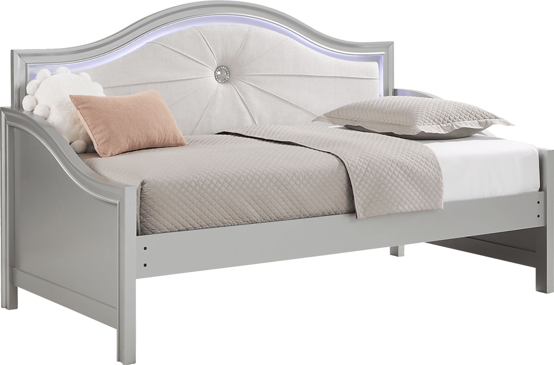 Kids Evangeline Silver 5 Pc Twin Daybed Bedroom - Image 3