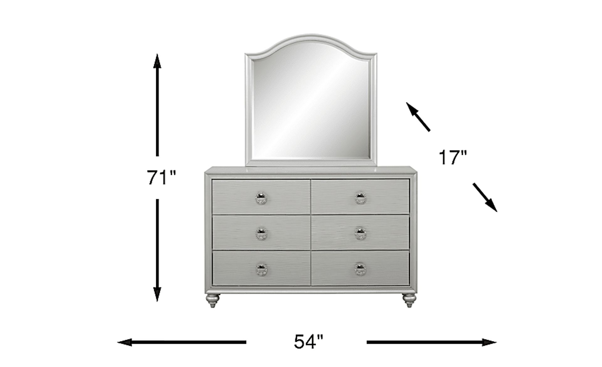 Dimension Image. Please refer to the Dimension Tab on this page for dimension details.