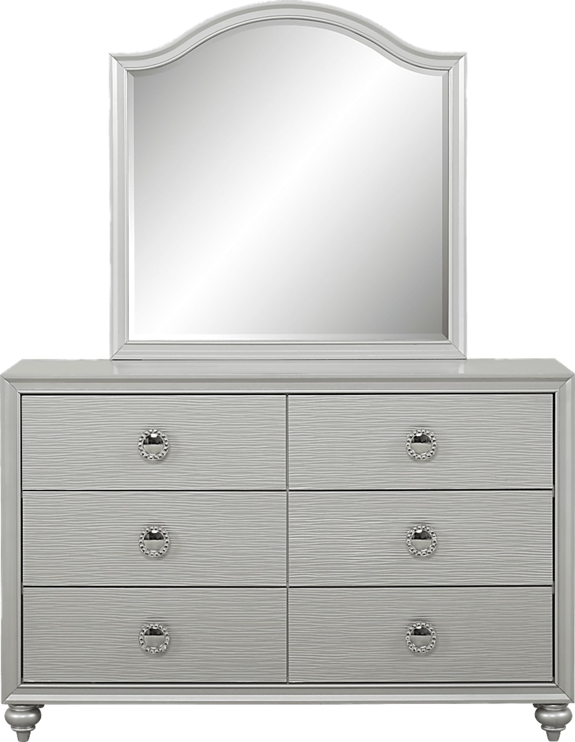 Kids Evangeline Silver Dresser & Mirror Set - Image 1