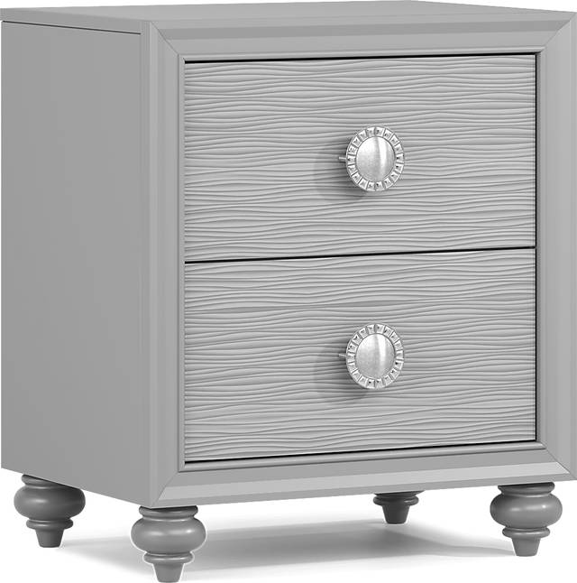 Kids Evangeline Silver Nightstand - Thumbnail - Image 2