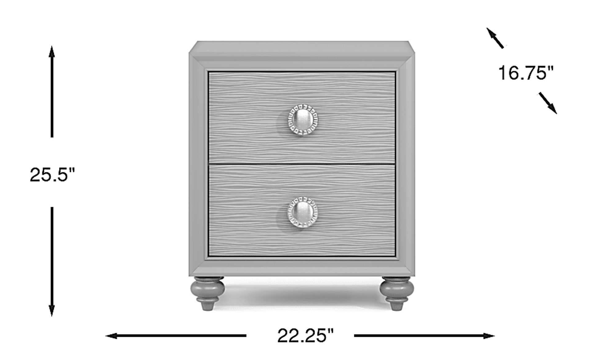 Dimension Image. Please refer to the Dimension Tab on this page for dimension details.