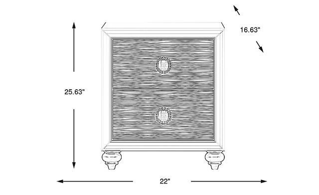 Dimension Image. Please refer to the Dimension Tab on this page for dimension details.