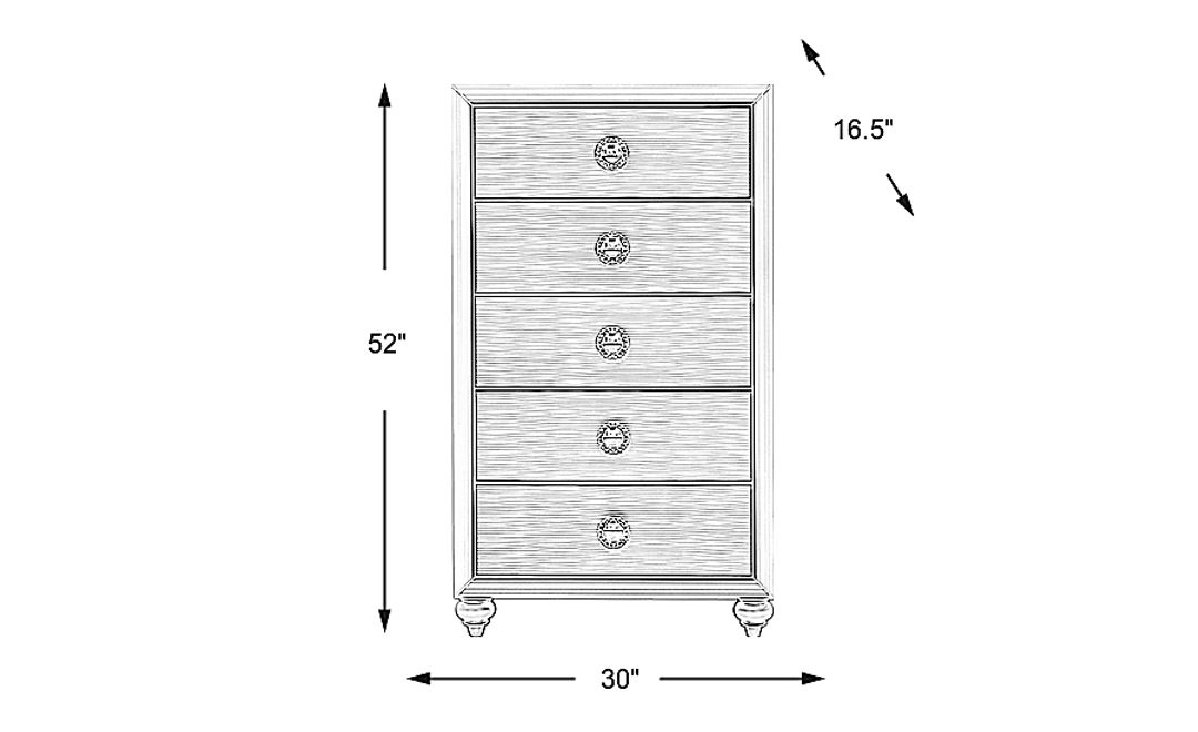 Kids Evangeline White Chest