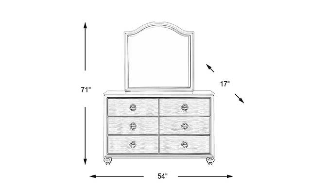 Dimension Image. Please refer to the Dimension Tab on this page for dimension details.