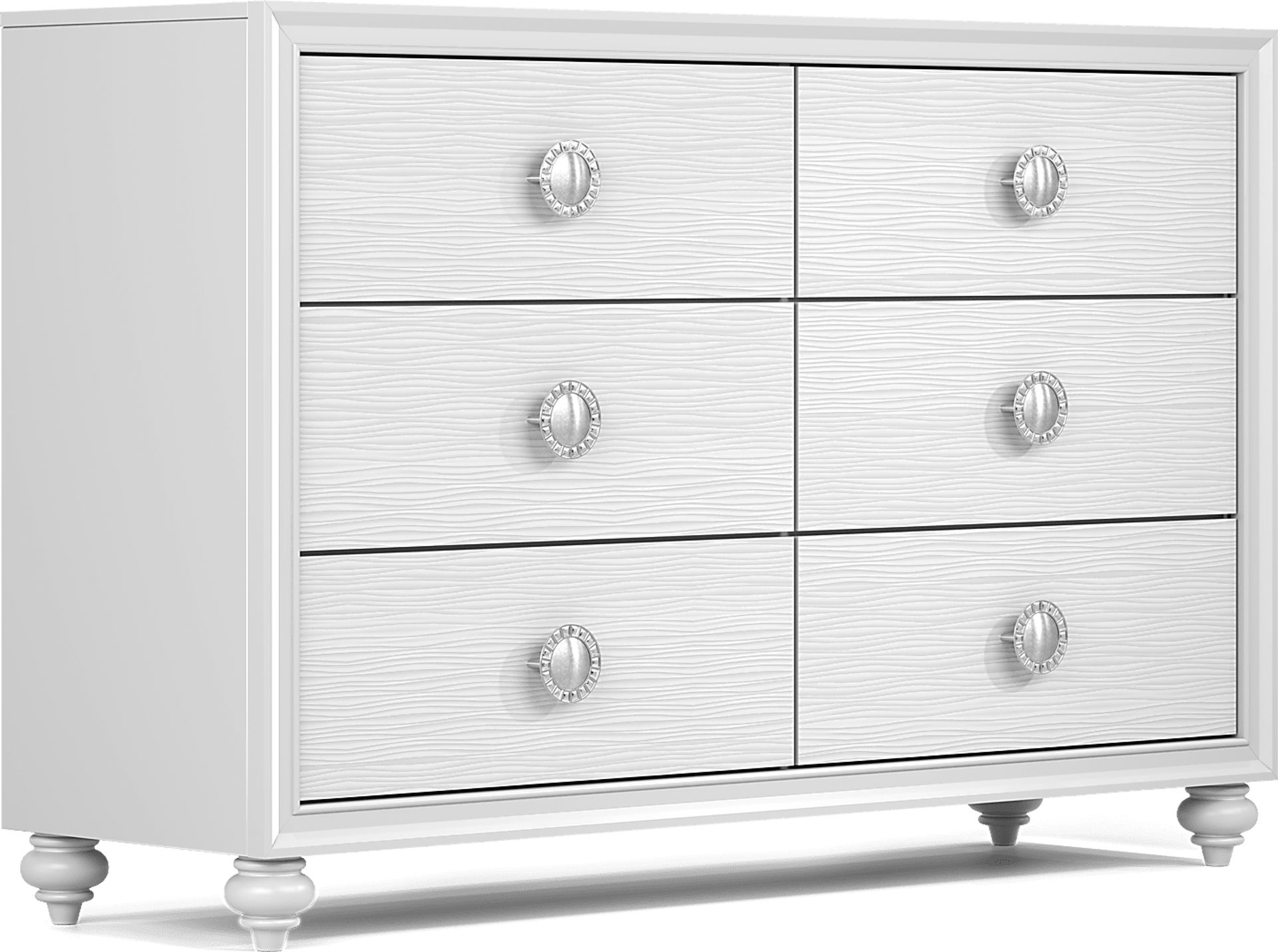 Kids Evangeline White 5 Pc Full Lighted Upholstered Bedroom - Image 5