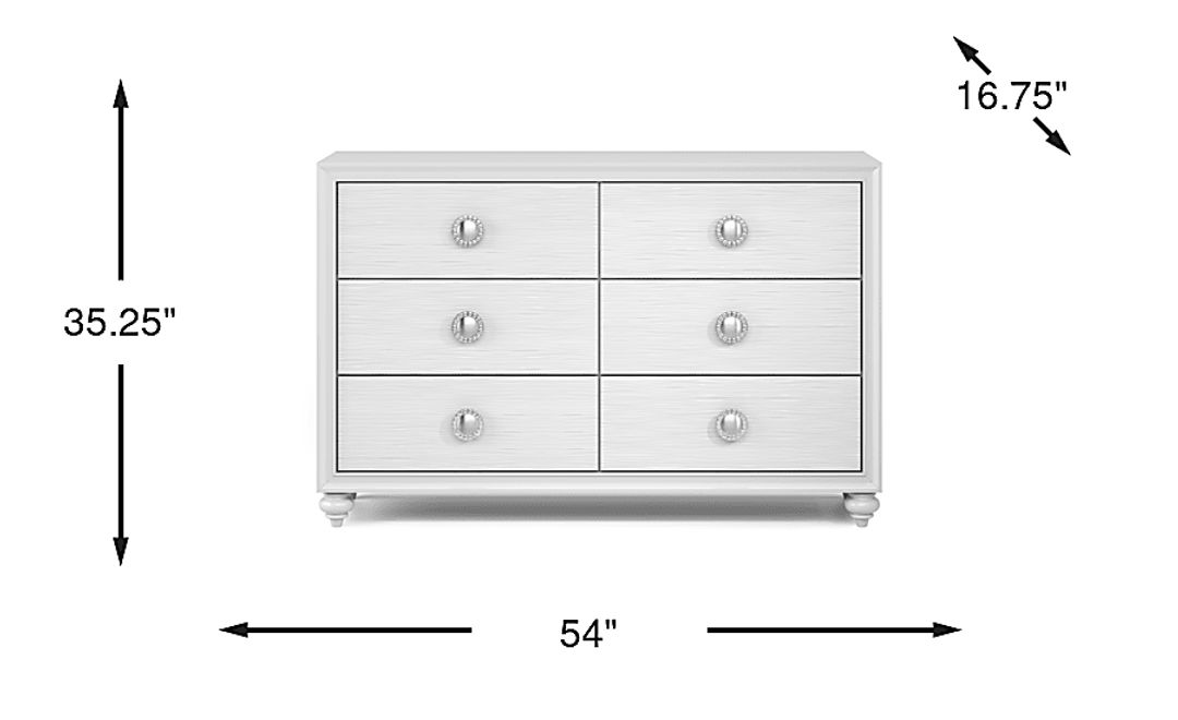 Kids Evangeline White Dresser