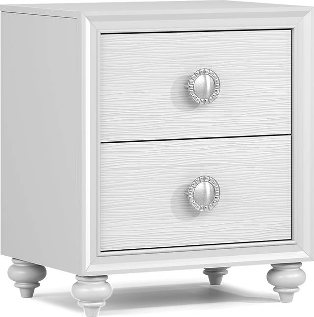 Kids Evangeline White Nightstand - Thumbnail - Image 2