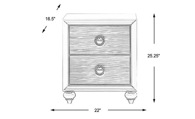 Dimension Image. Please refer to the Dimension Tab on this page for dimension details.
