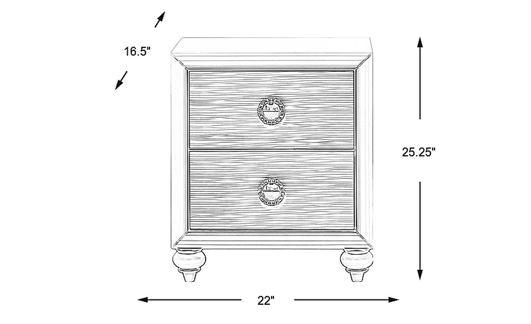 Kids Evangeline White Nightstand