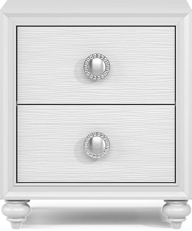 Kids Evangeline White Nightstand - Thumbnail - Image 1