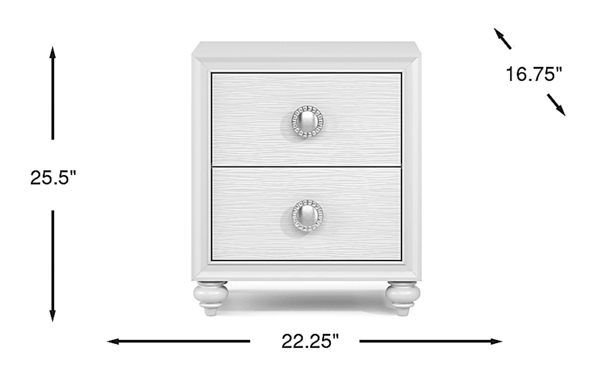 Dimension Image. Please refer to the Dimension Tab on this page for dimension details.