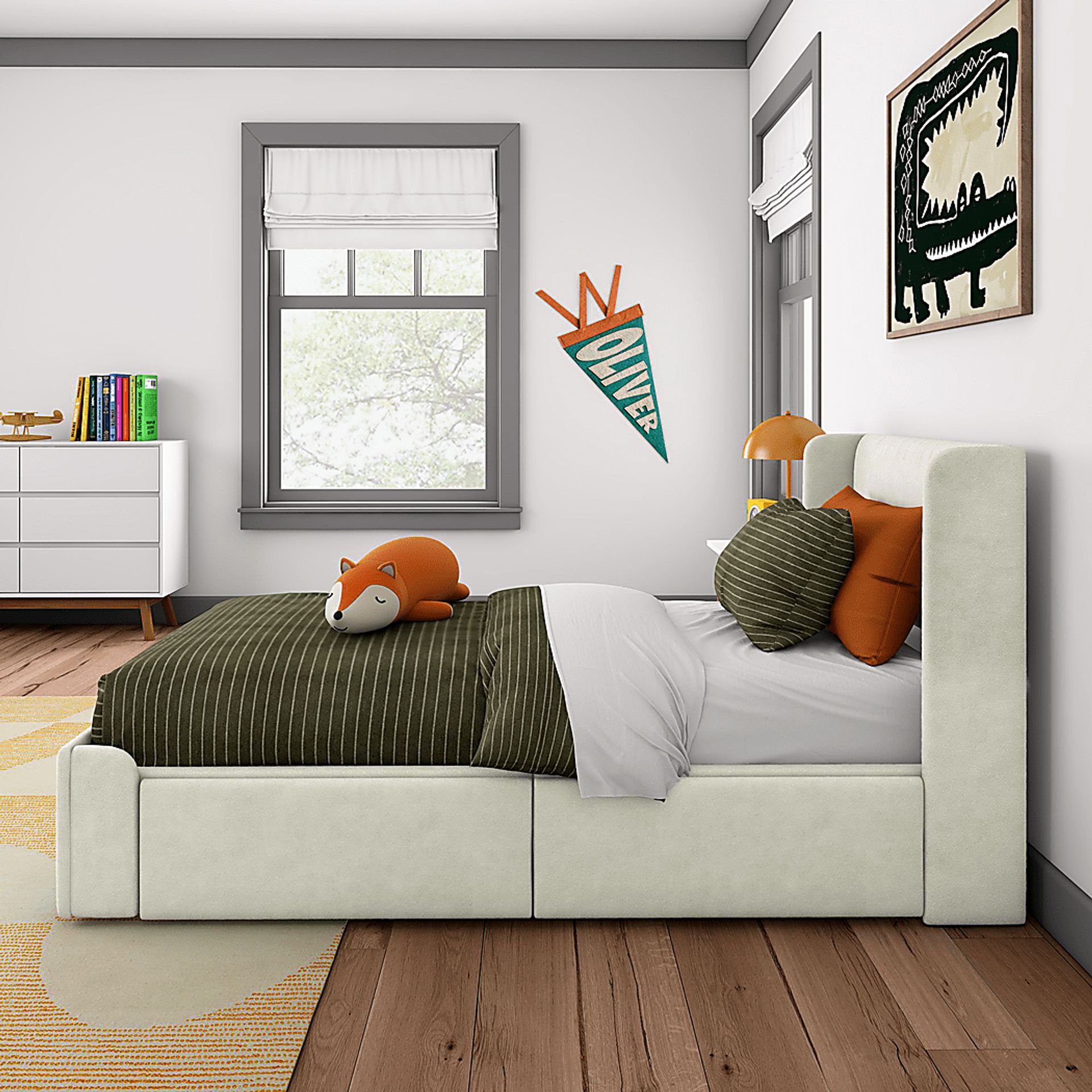 Kids Evosa I Cream Twin Bed - Image 4