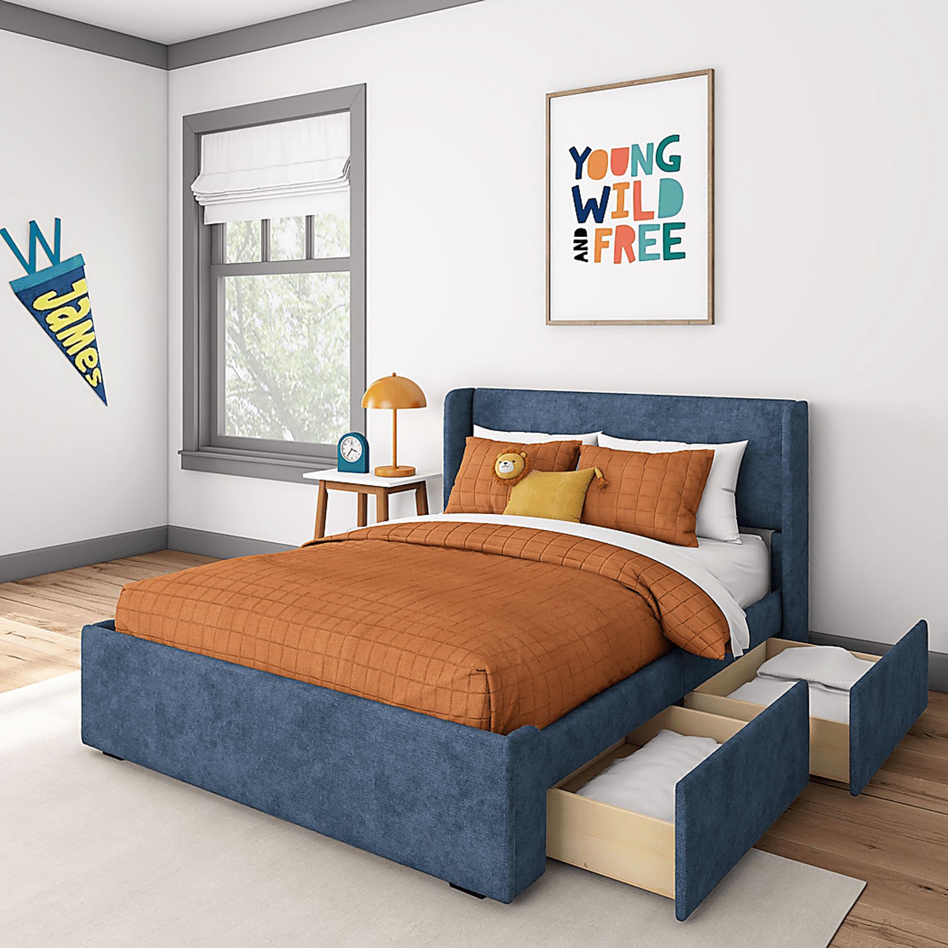 Kids Evosa II Blue Full Bed - Image 3