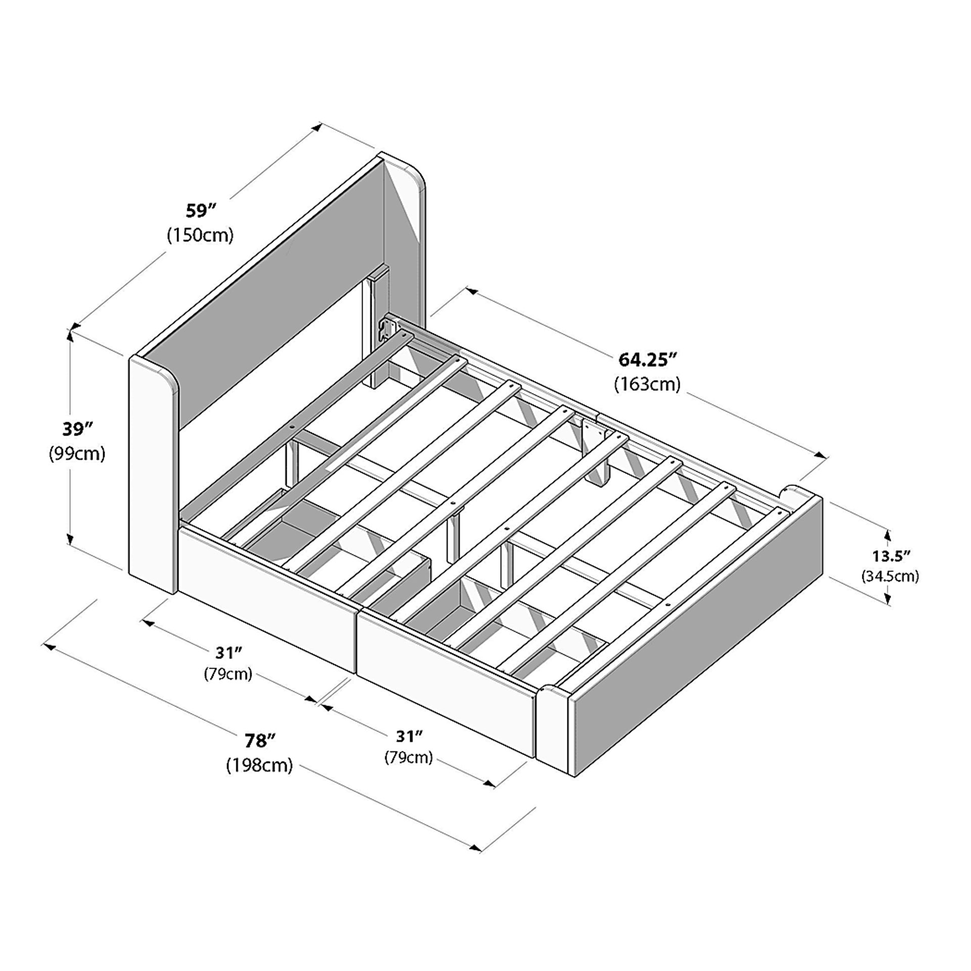 Kids Evosa II Blue Full Bed - Image 8