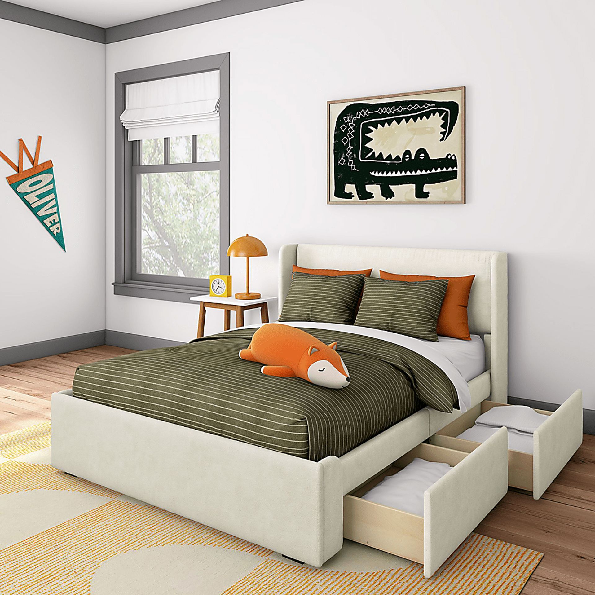 Kids Evosa II Cream Full Bed - Image 3
