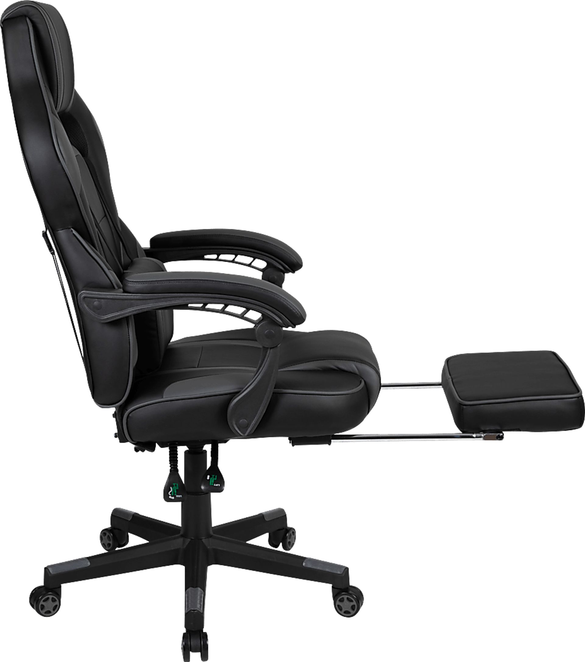 Exfor Gray Ergonomic PC Gaming Chair with Footrest - Image 6