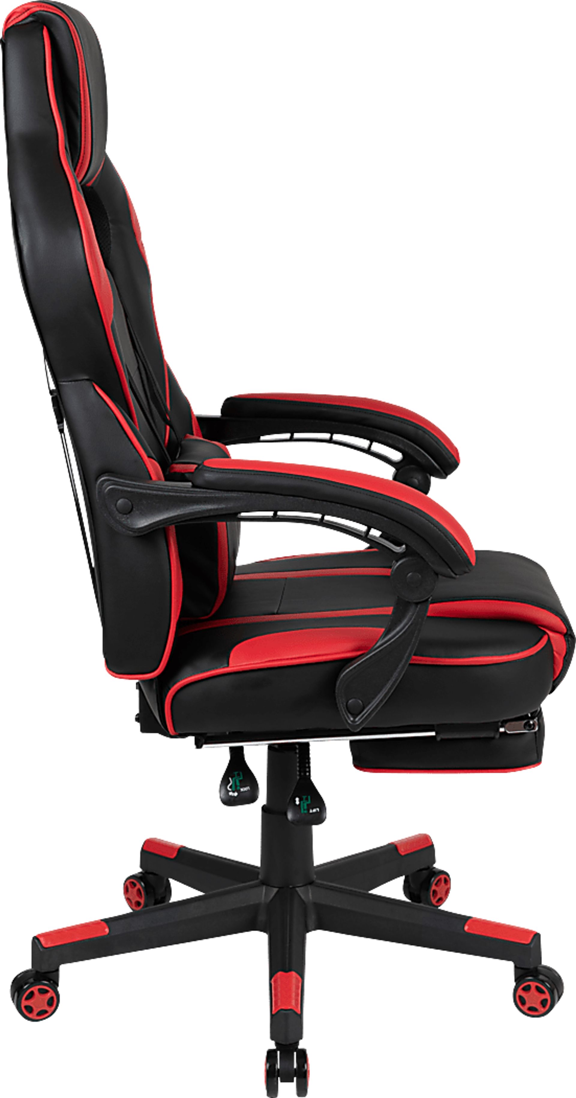 Exfor Red Ergonomic PC Gaming Chair with Footrest - Image 2