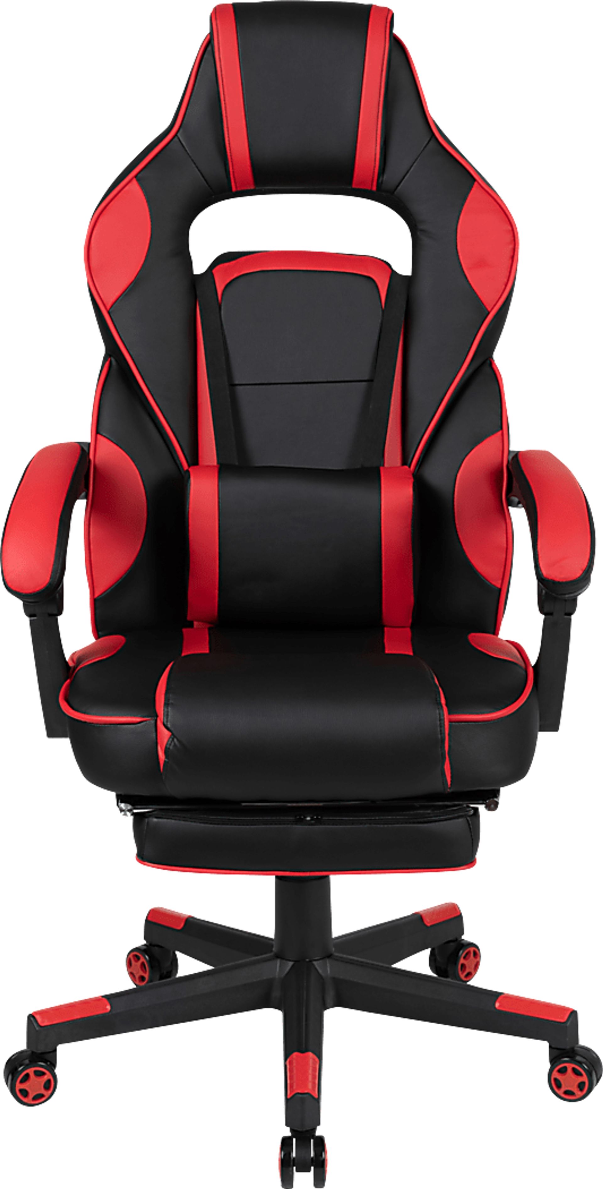 Exfor Red Ergonomic PC Gaming Chair with Footrest - Image 4
