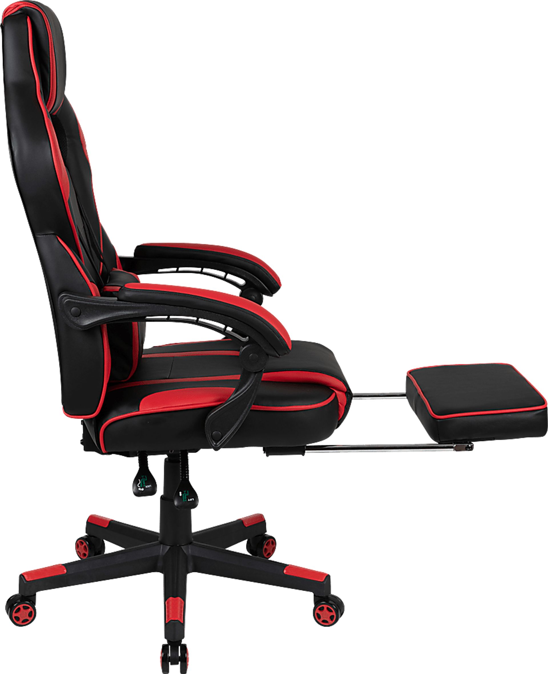 Exfor Red Ergonomic PC Gaming Chair with Footrest - Image 6