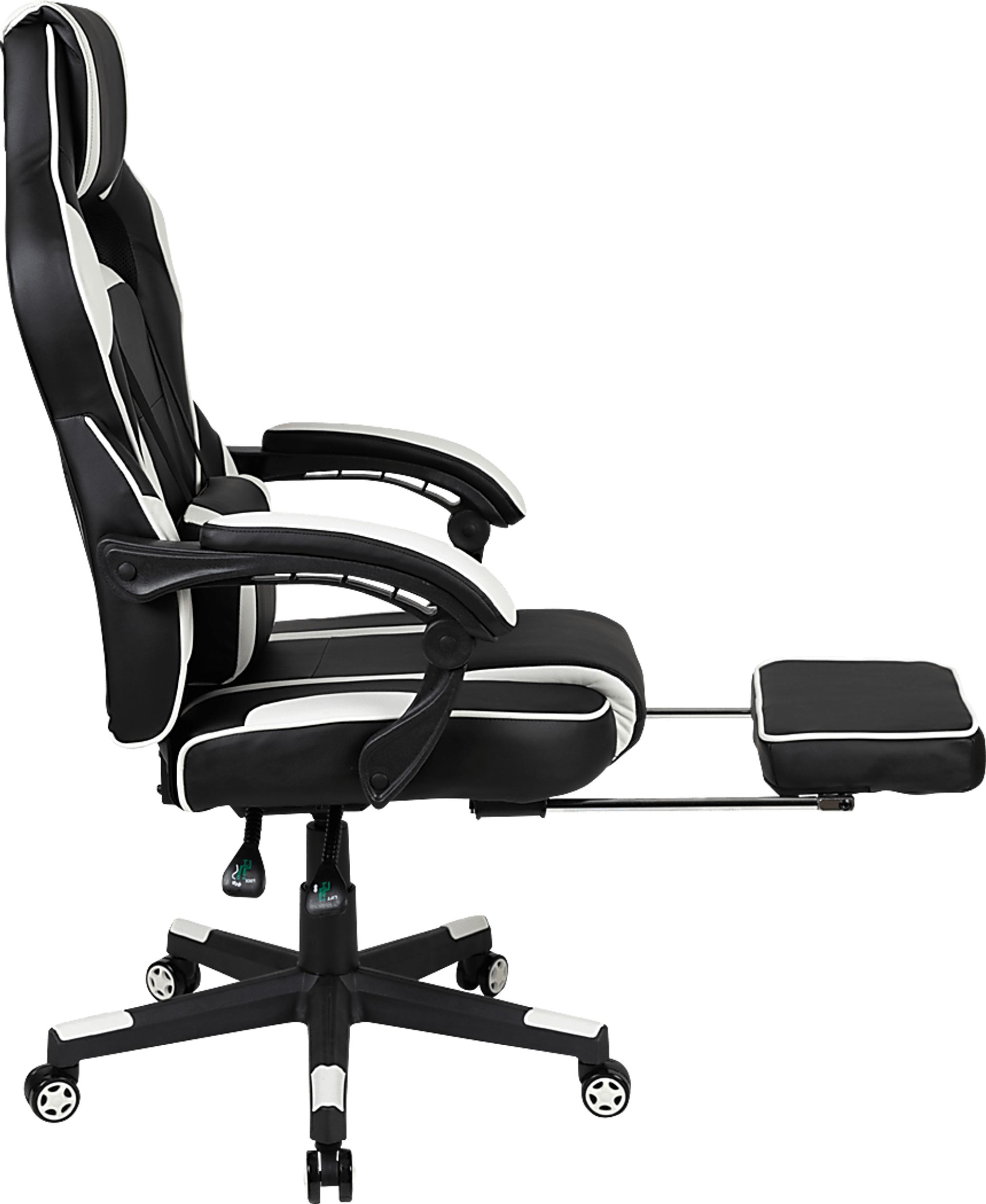 Exfor White Ergonomic PC Gaming Chair with Footrest - Image 6