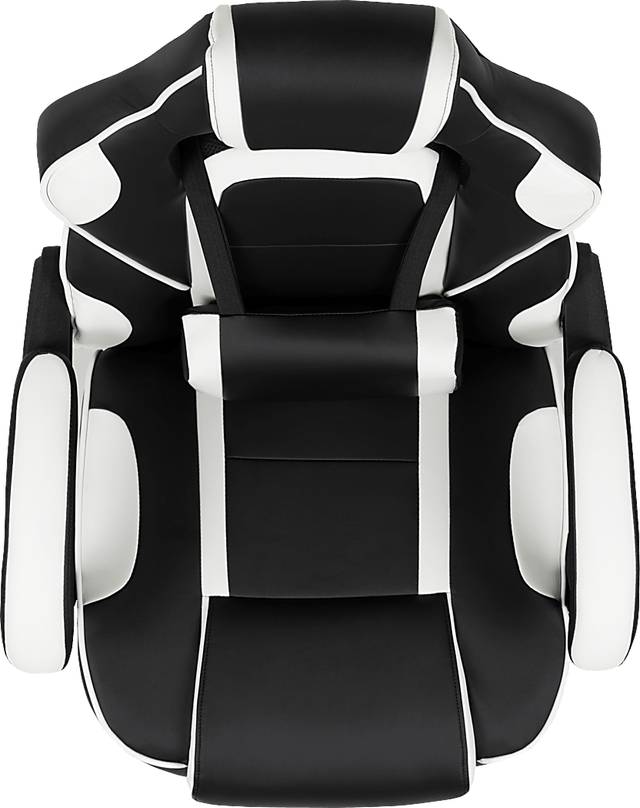 Exfor White Ergonomic PC Gaming Chair with Footrest - Thumbnail - Image 7