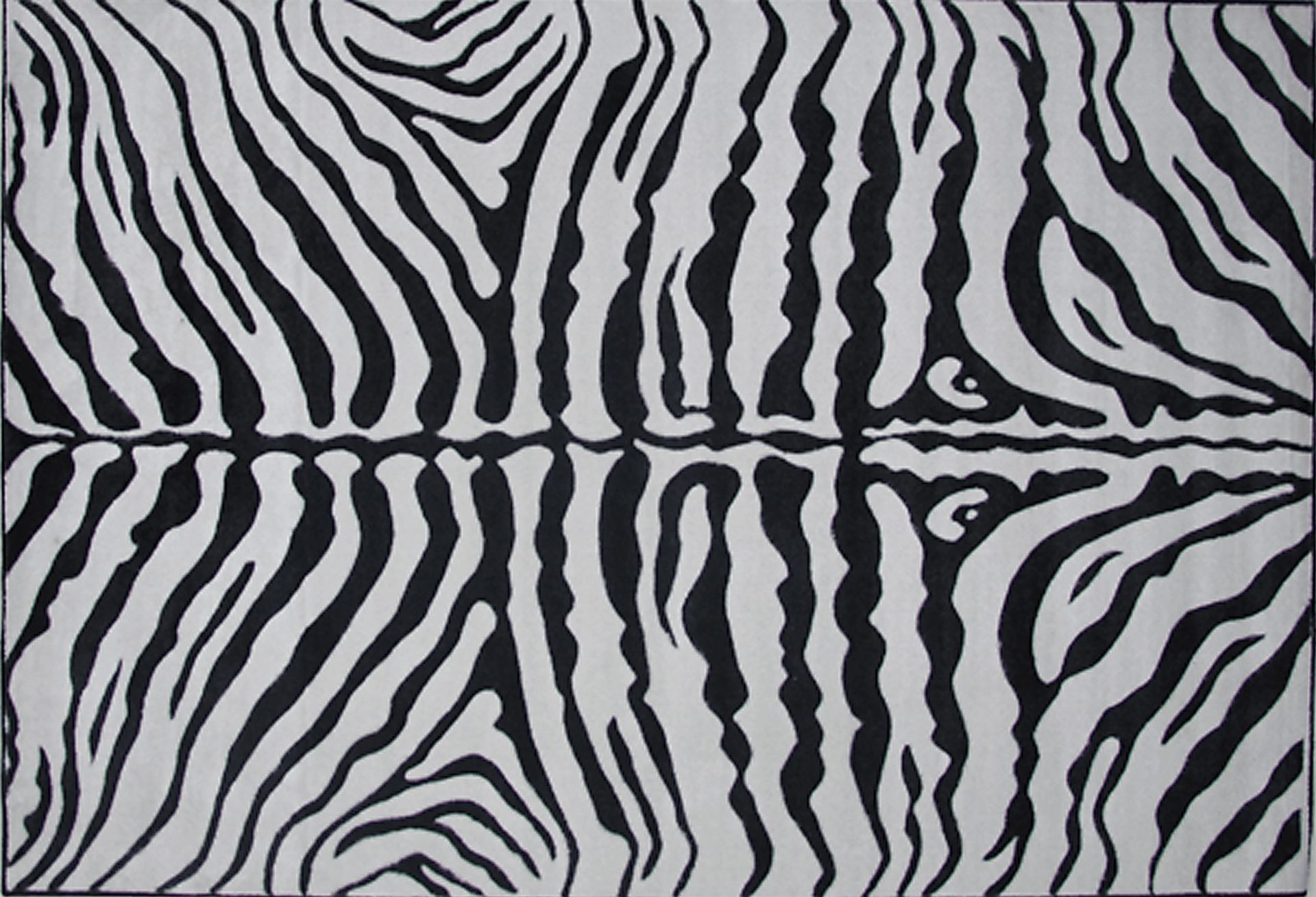Kids Exotic Zebra Black 2'6 x 3'9 Rug - Image 1