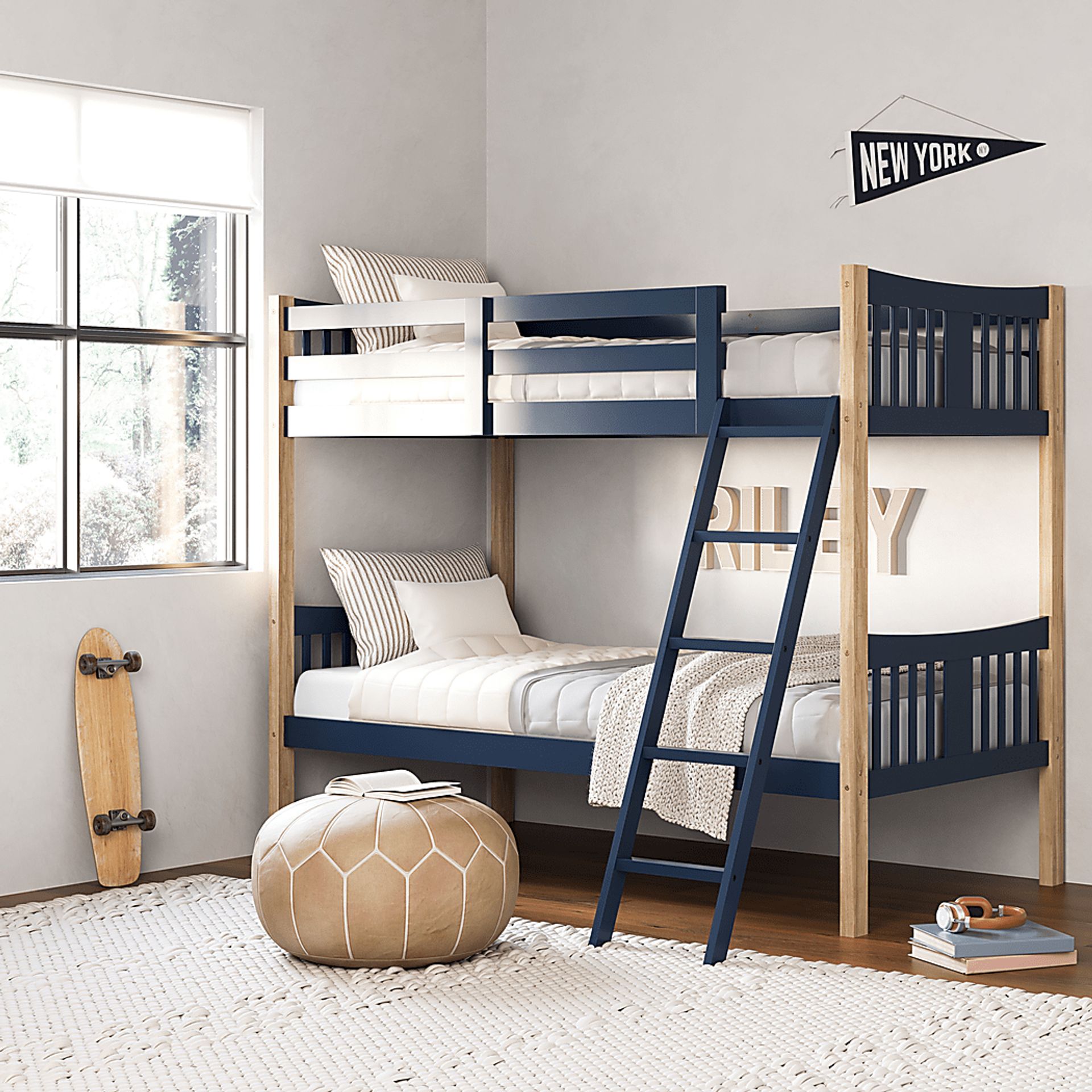 Kids Fablea Blue Twin/Twin Bed - Image 2