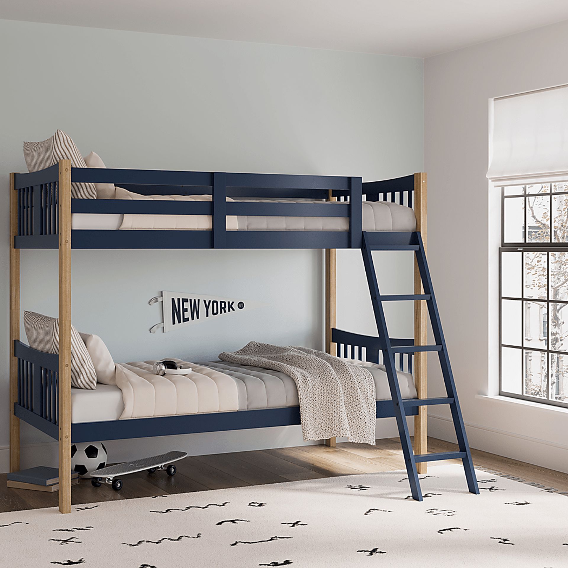 Kids Fablea Blue Twin/Twin Bed - Image 3