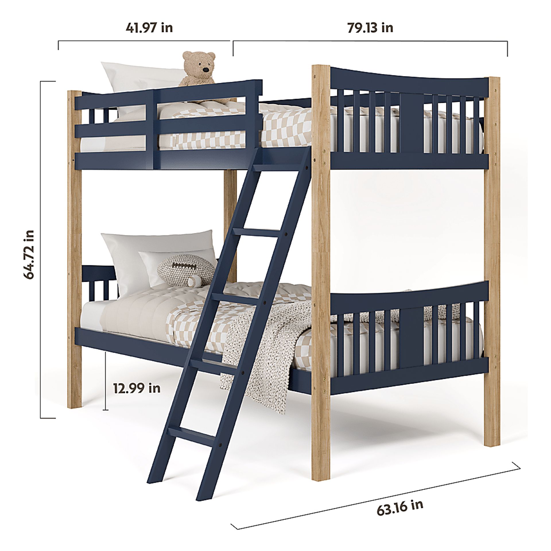 Kids Fablea Blue Twin/Twin Bed - Image 6