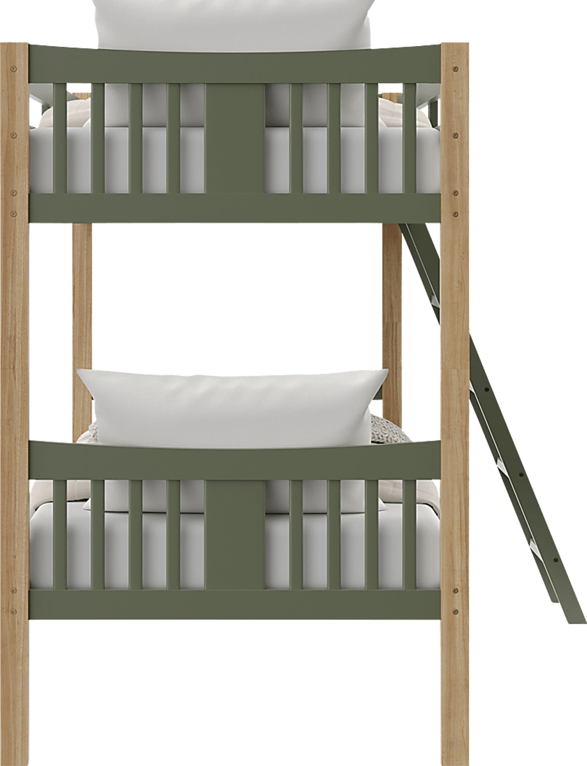 Kids Fablea Olive Twin/Twin Bunk Bed - Image 4