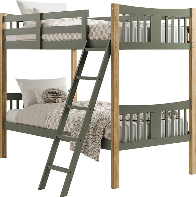 Kids Fablea Olive Twin/Twin Bunk Bed - Thumbnail - Image 10