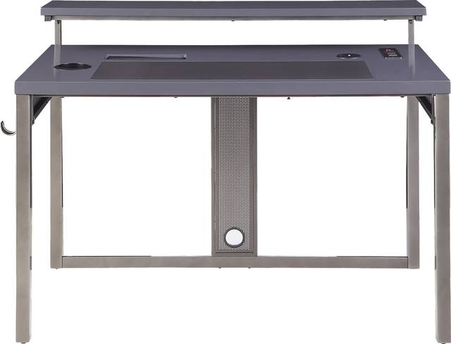 Kids Falkor Gray 48 in. Gaming Desk - Thumbnail - Image 3