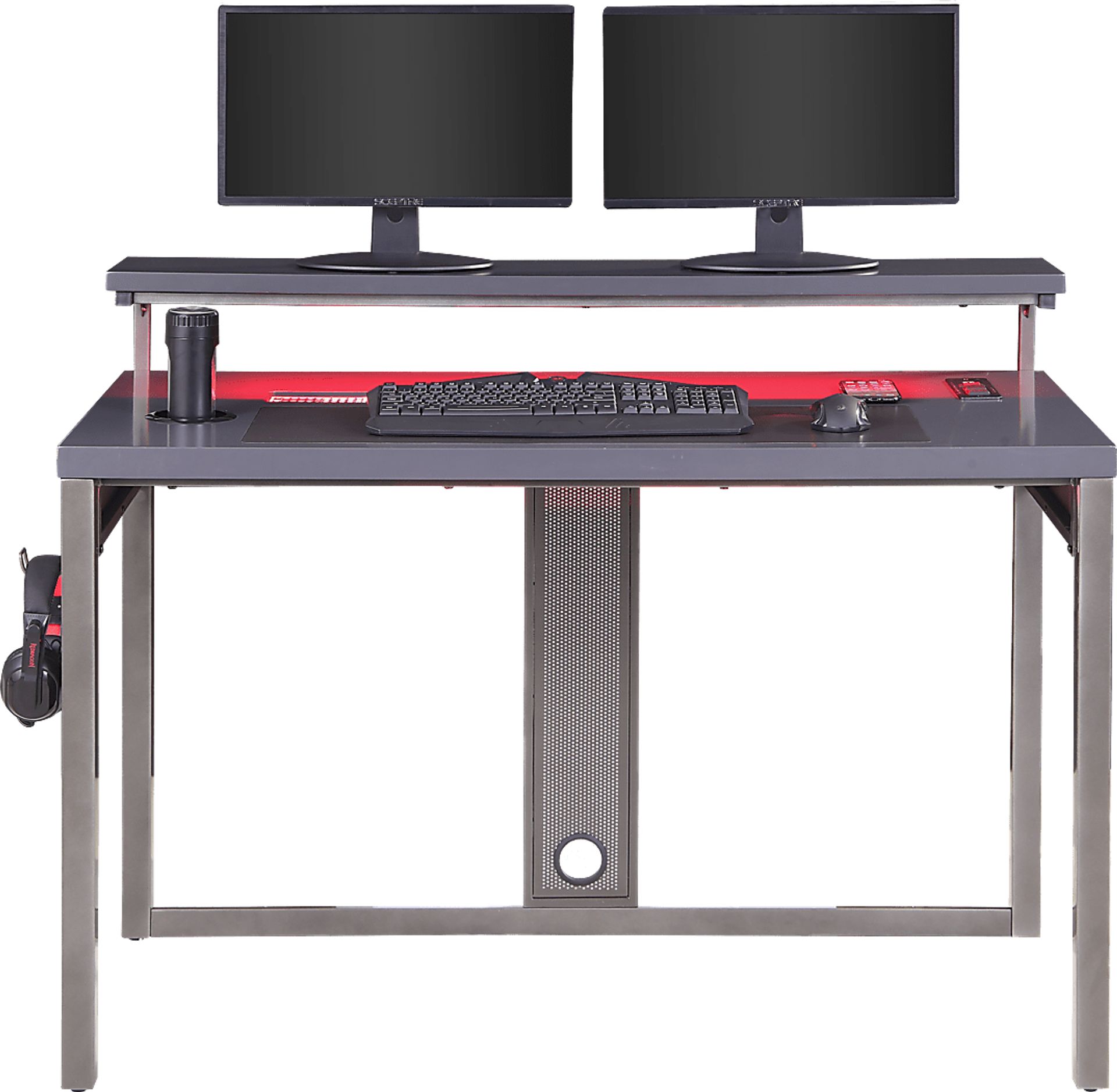 Kids Falkor Gray 48 in. Gaming Desk - Image 11